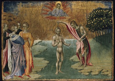 Le Baptême du Christ, 15ème siècle - Giovanni di Paolo